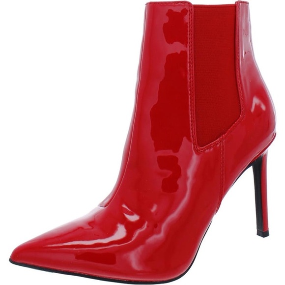 KATALINA PATENT POINTED TOE BOOTIES - Picture 5 of 12